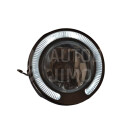 STTuning Halogenová přídavná lampa 12 V/35 W H3 s bílým LED kroužkem, homologace 2 ks - rozsvícený kroužek