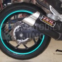 Reflexní pásky na kola - zelené, linky na ráfky