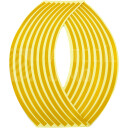 Reflexní pásky na kola - žluté, linky na ráfky