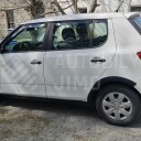 Sada plastové lemy a prahy Škoda Fabia 2 pohled od zadní části