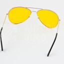 Sluneční brýle letecké - unisex, žluté skla
