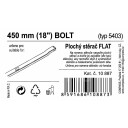 Stěrač FLAT BULK (BOLT) 18"/450mm