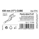 Stěrač FLAT BULK (CUBE)17"/430mm