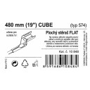 Stěrač FLAT BULK (CUBE) 19"/480mm