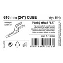 Stěrač FLAT BULK(CUBE) 24"/610mm