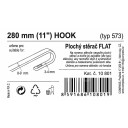 Stěrač FLAT BULK (HOOK) 11"/280mm