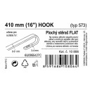 Stěrač FLAT BULK (HOOK) 16"/410mm