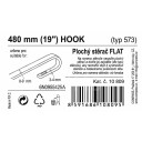 Stěrač FLAT BULK (HOOK) 19"/480mm