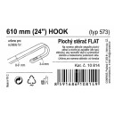 Stěrač FLAT BULK (HOOK) 24"/610mm