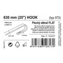 Stěrač FLAT BULK (HOOK) 25"/630mm