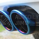 STTuning Opálené koncovky výfuků Škoda VW Audi TSi nerez průměr 64mm 2ks