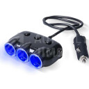 Supelight Rozdělovač do zásuvky zapalovače cigaret, 2 USB porty, 12V a 24V