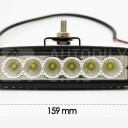 Superlight 18W CREE 12 / 24V přídavné pracovní světlo LED hranaté