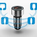 Superlight Autonabíječka z oceli a hliníku, superúčinné nabíjení Quick Charge 4.0