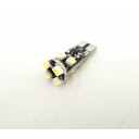 Superlight LED autožárovka T10 W5W 12V 8 Led diod SMD 3528 bílá 6500K CANBUS