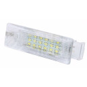 Superlight LED osvětlení interiéru VW s CANBUS, homologace E8 - čelní pohled