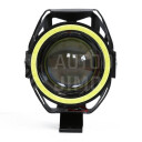 Superlight LED přídavná světla CREE U7S s LED kroužkem - čelní pohled