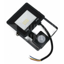 Superlight LED reflektor černý 10W s čidlem pohybu a soumraku IP66 950 lm 220V