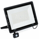 Superlight LED reflektor černý 200W s čidlem pohybu a světla IP66 19 000 lm 220V