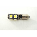 Superlight LED žárovka BA9S 12V 9led diod SMD 5050 CANBUS bílá 6500K