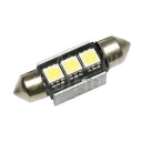 Superlight LED žárovka sufit 12V 36mm 3led diody SMD 5050 CAN-BUS bílá 6500K