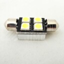 Superlight LED žárovka sufit 12V 36mm 4 led diody SMD 5050 CAN-BUS bílá 6500K