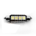 Superlight LED žárovka sufit 12V 39mm 4 led diody SMD 5050 CAN-BUS bílá 6500K
