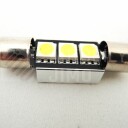 Superlight LED žárovka sufit 12V 42mm 3 led diody SMD 5050 CAN-BUS bílá 6500K