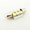 Superlight LED žárovka sufit 12V 42mm 6 led diody SMD 5050 CAN-BUS bílá 6500K