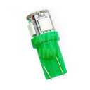 Superlight LED žárovka T10 W5W 12V 5led diod SMD 5050 zelená