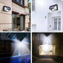 Superlight solární světlo se snímačem pohybu 100LED solární lampa IP65 