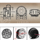 Superlight Světla pro denní svícení DRL 9LED diody kulatá