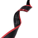 Univerzální přední spoiler / lip splitter – černý s červeným pruhem 250 cm - pružný materiál