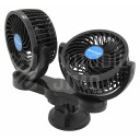 Ventilátor MITCHELL DUO 2x108mm 12V na přísavku