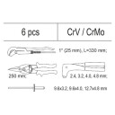 Vložka do zásuvky-kleště nýtovací, 3x sada nýtů, nůžky na plech, hasák 330mm