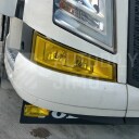 Wrap Folie na světla žlutá 50x30cm, průhledná na tahači Volvo z detailu