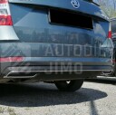 Spojler zadního nárazníku s imitací koncovek Škoda Octavia 3 2012-2020 - na voze combi