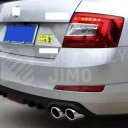 Spojler zadního nárazníku s koncovkami Škoda Octavia 3 2012-2020 - pohled z boku