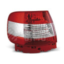 Zadní světla, lampy Audi A4 B5 94-00, sedan, červeno-bílé
