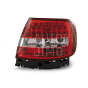 Zadní světla, lampy Audi A4 B5 94-00, sedan, LED, červeno-bílé
