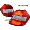 Zadní světla, lampy BMW 1 E81, E87 04-07, LED, červeno-bílé