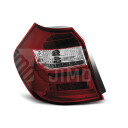 Zadní světla, lampy BMW 1 E81, E87 04-07, LED proužky, červeno-bílé