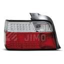 Zadní světla, lampy BMW 3 E36 90-98 sedan, LED, červeno-bílé