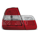 Zadní světla, lampy BMW 3 E46 01-05 sedan, LED, červeno bílé