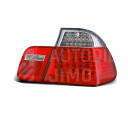 Zadní světla, lampy BMW 3 E46 01-05 sedan, LED, červeno-bílé