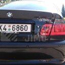 Zadní světla, lampy BMW 3 E46 01-05 sedan, LED, červeno-kouřové