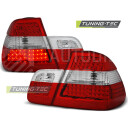 Zadní světla, lampy BMW 3 E46 98-01 sedan, LED, červeno bílé