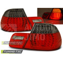 Zadní světla, lampy BMW 3 E46 99-03 coupé, LED, kouřovo-červené