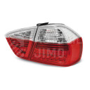 Zadní světla, lampy BMW 3 E90 05-08 sedan, LED, červeno-bílé