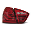 Zadní světla, lampy BMW 3 E90 05-08 sedan, LED proužky, červené